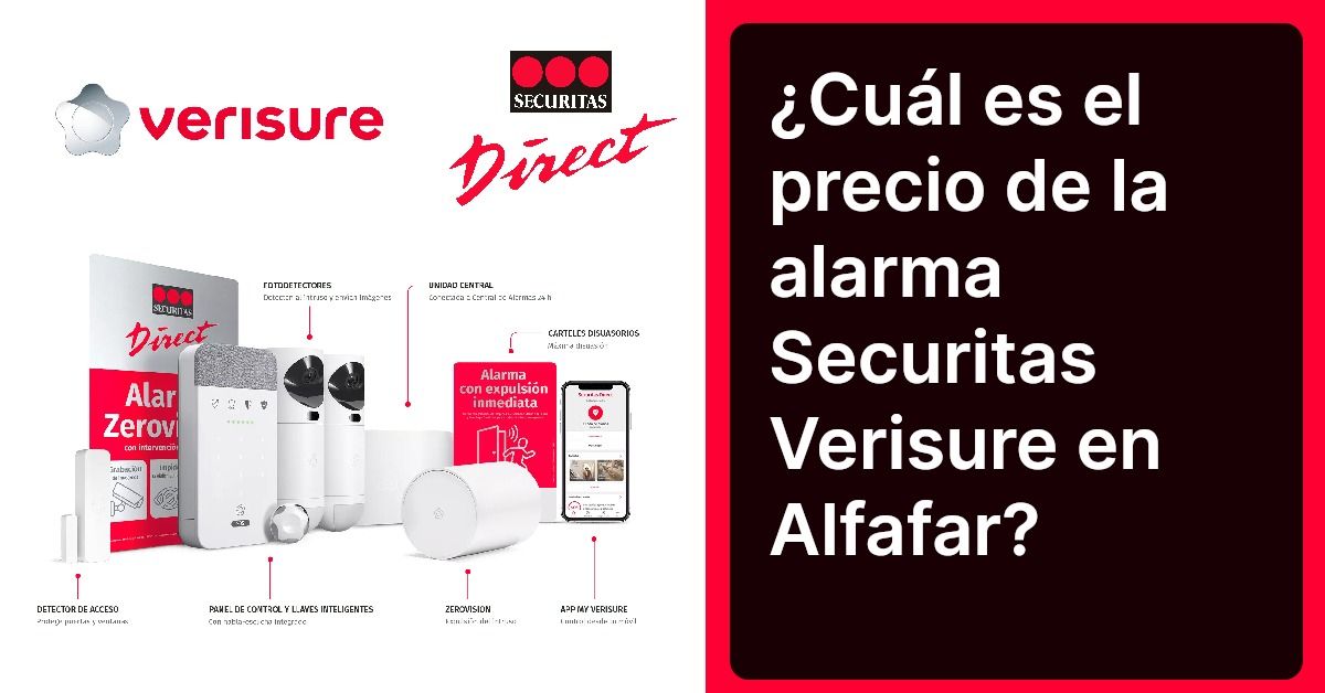 ¿Cuál es el precio de la alarma Securitas Verisure en Alfafar?